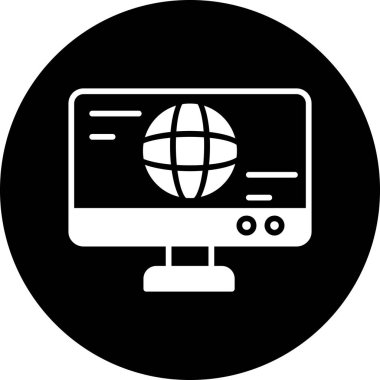 Web Tasarım glif vektör simgesi