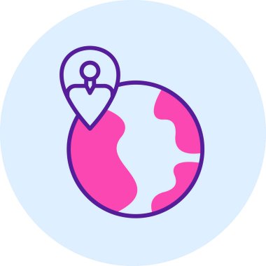 Dünya gezegeni. Basit resimleme