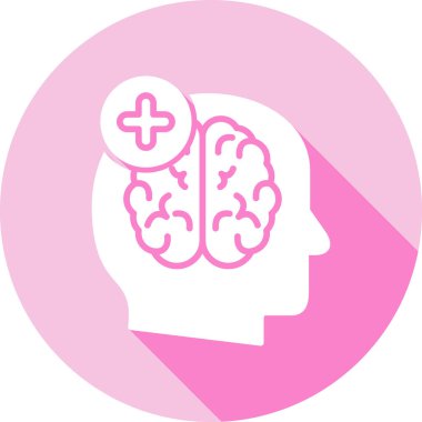 Beyin. Web simgesi basit illüstrasyon