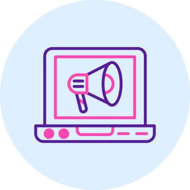 megafon simgesi vektör illüstrasyon grafik tasarımı