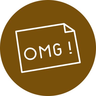 Bir harf simgesinin vektör illüstrasyonu