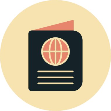 Belge. Web simgesi basit illüstrasyon