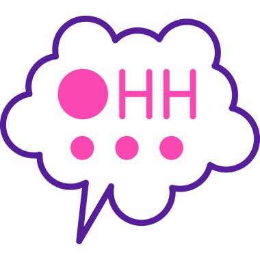 Konuş. Web simgesi basit tasarım