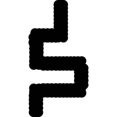 Alfabe. Vektör çizimi. Basit harf