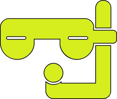 Çizgi film simgesinin vektör çizimi