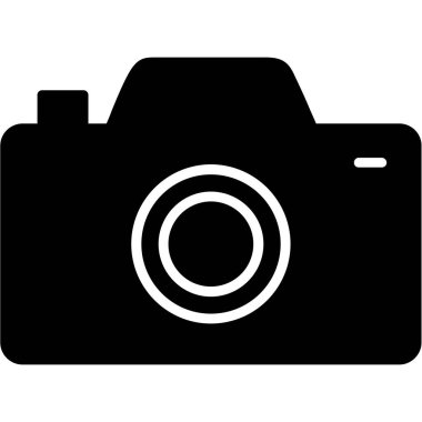 kamera simgesi vektör illüstrasyonu
