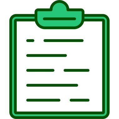 Kontrol listesi. Web simgesi basit illüstrasyon