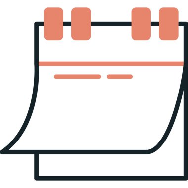 Takvim. Web simgesi basit illüstrasyon