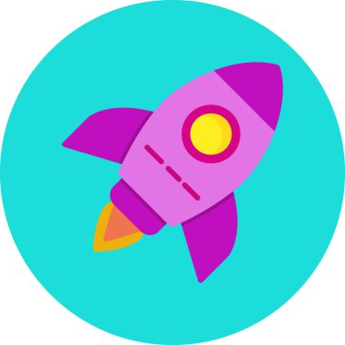 Roket simge vektör çizim