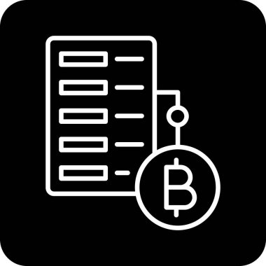 Blockchain simgesi, vektör illüstrasyonu. düz tasarım biçimi