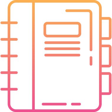 Kitap. Web simgesi basit illüstrasyon