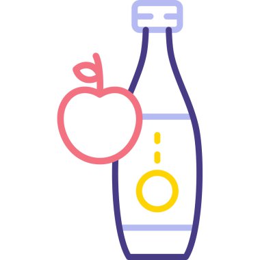 Şişe. Web simgesi basit illüstrasyon