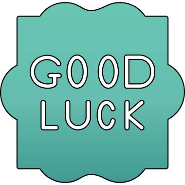 İyi şanslar metin etiketi düğmesi