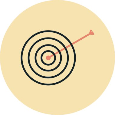 Hedefin vektör illüstrasyonu