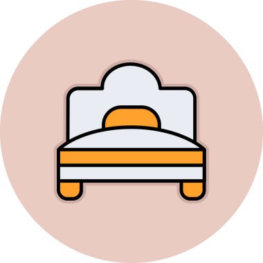 yastık. Web simgesi basit illüstrasyon