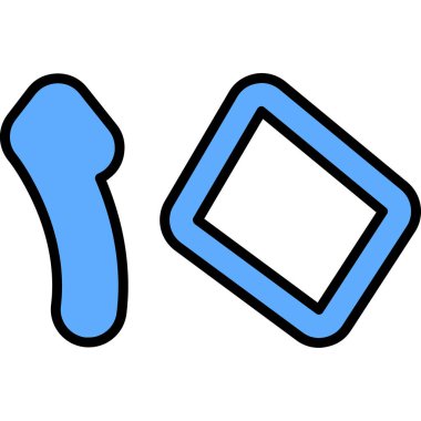 - Şeker. Web simgesi basit illüstrasyon