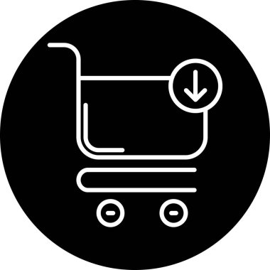 Cart web simgesine vektör illüstrasyonu ekle