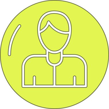 Bir insan simgesinin vektör illüstrasyonu