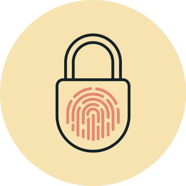 Vektör illüstrasyonu, kilit simgesi arkaplanı