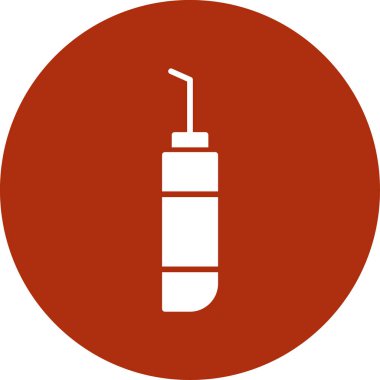 Bir şırınga simgesinin vektör çizimi