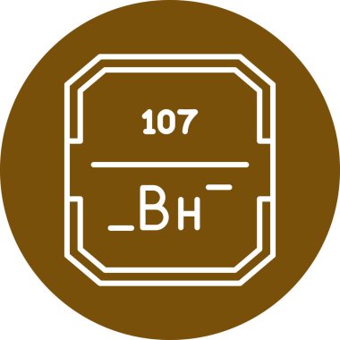 Kimyasal simge vektör çizimi