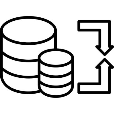 veri merkezi vektör simgesi.