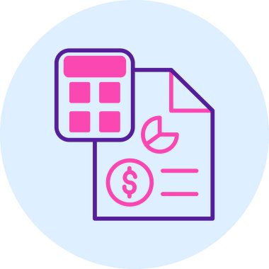 İş simgesinin vektör illüstrasyonu, finans kavramı