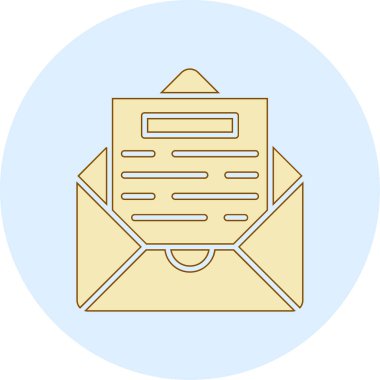 posta simgesi, vektör illüstrasyonu