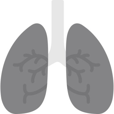 Akciğerin vektör çizimi