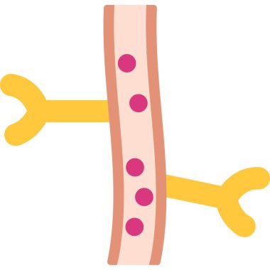 Kemik ikonu vektör illüstrasyonu