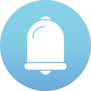 Modern mavi daire simgesinin vektör illüstrasyonu