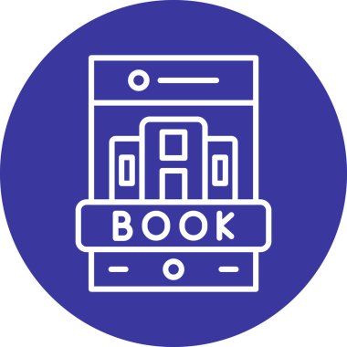 Kitap. Web simgesi basit illüstrasyon