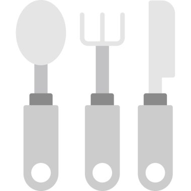 Çatal bıçak vektör simgesi. Grafik ve web tasarımı için resimleme biçimi.