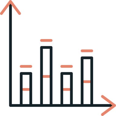 grafik ikonu vektör illüstrasyonu
