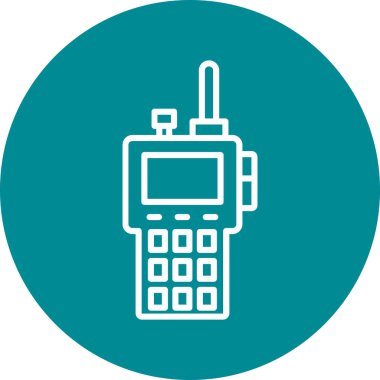 Benzersiz Radyo Vektörü Kabartma Simgesi