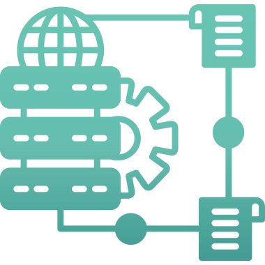 ağ web simgesi basit illüstrasyon
