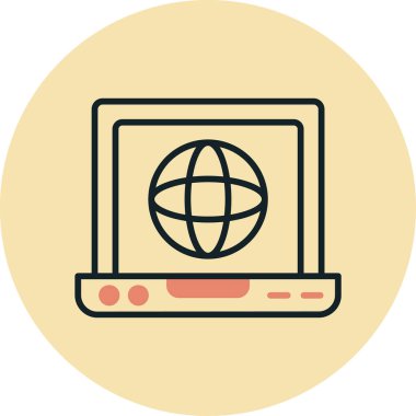 bilgisayar simgesi vektör illüstrasyonu