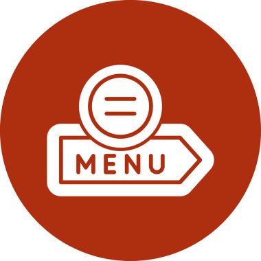 menü simgesi vektör illüstrasyonu