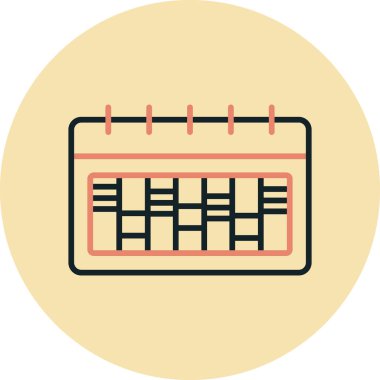 Takvim. Web simgesi basit tasarım