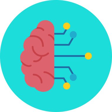 Yapay Zeka simgesinin vektör illüstrasyonu