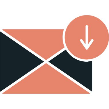 E-posta pazarlama düz vektör simgesi