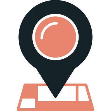 Harita iğnesi. Basit tasarım