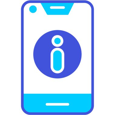 Cep telefonu. Web simgesi basit illüstrasyon