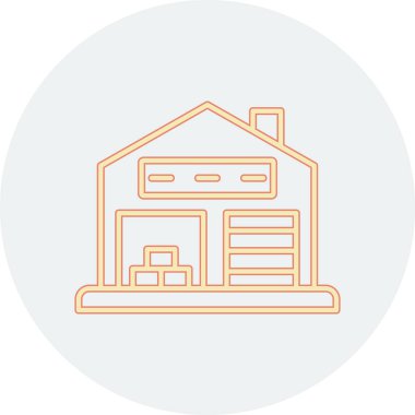 ev simgesi vektör illüstrasyonu