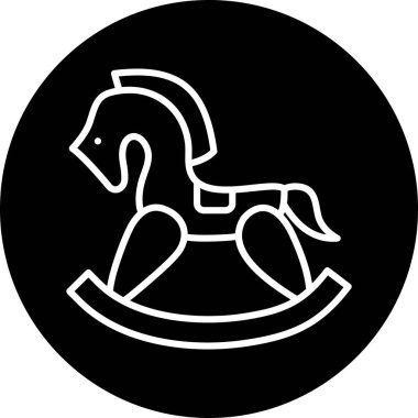 at simgesi vektör illüstrasyonu