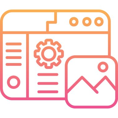 seo modern simgesinin vektör illüstrasyonu