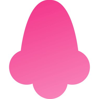 pembe çiçek simgesi, vektör illüstrasyonu