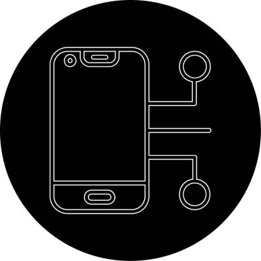 Akıllı telefon. Web simgesi basit tasarım