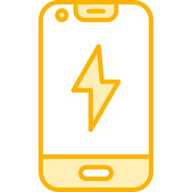 Mobil şarj bataryası. Basit resimleme