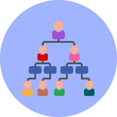 Bir grup insanın vektör çizimi